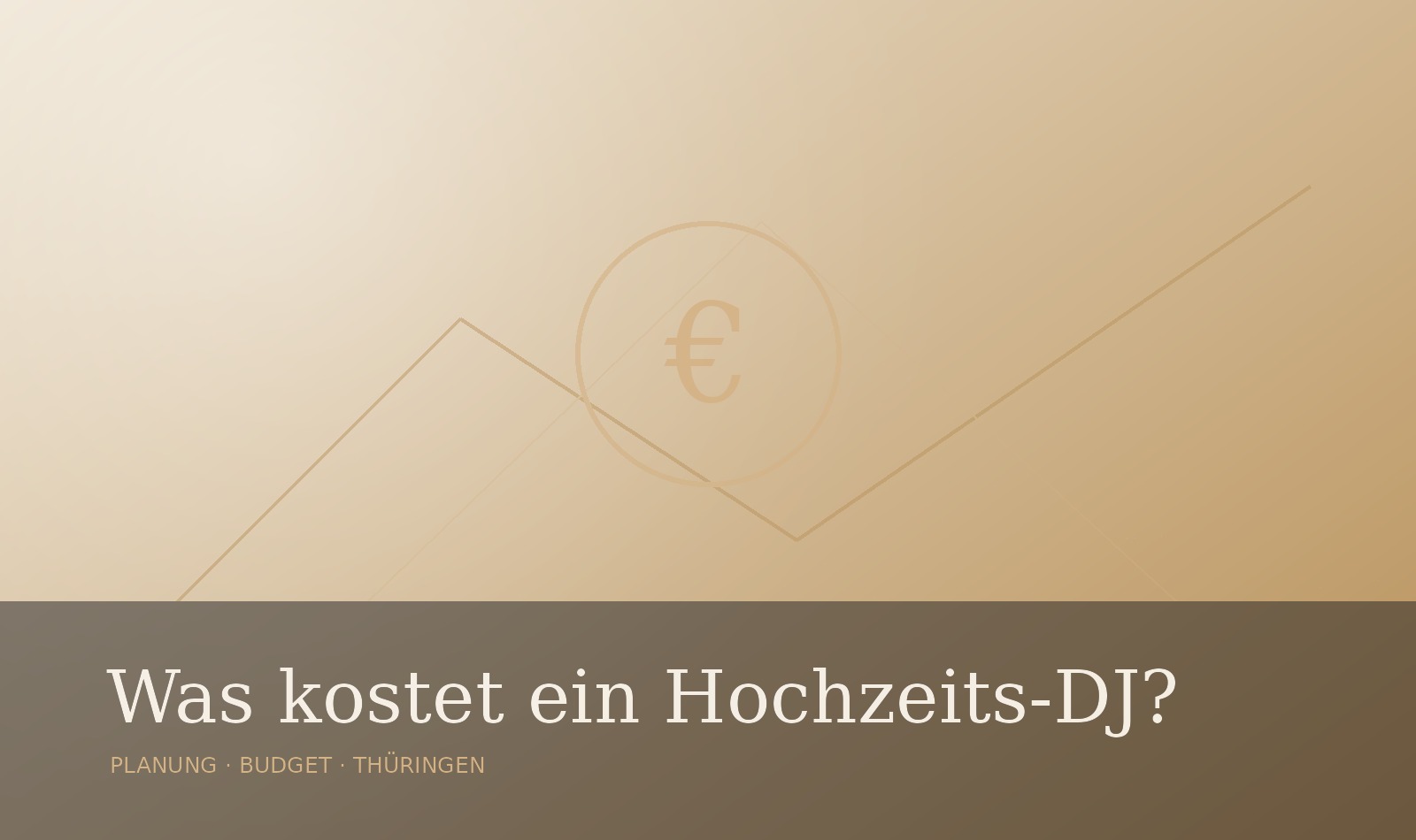 Premium-Blogbild zum Thema Kosten eines Hochzeits-DJs in Thüringen